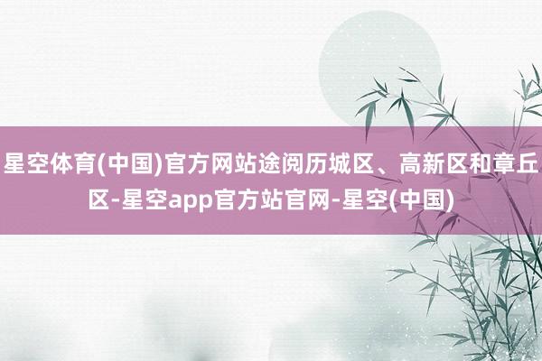 星空体育(中国)官方网站途阅历城区、高新区和章丘区-星空app官方站官网-星空(中国)